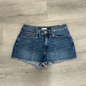 Good American Dark Blue Jean Shorts
